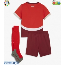 Sveits Hjemmedraktsett Barn EM 2024 Kortermet (+ Korte bukser)